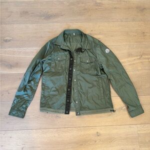 *SOLD*Moncler Men's Field Utility Army Green Jacket Size 3 Trionphe Giubbotto